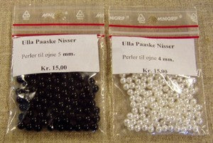 Perler til øjne sort 3 mm