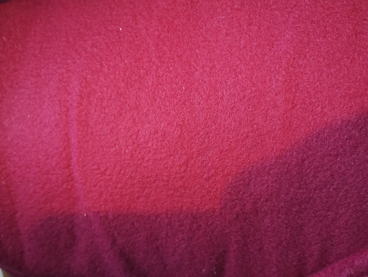 Bordeaux farvet fleece